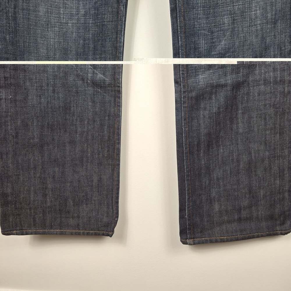 Earnest Sewn Fulton Men’s 33 X 30 Dark Wash Straight Leg Jeans Made USA - Picture 4 of 16